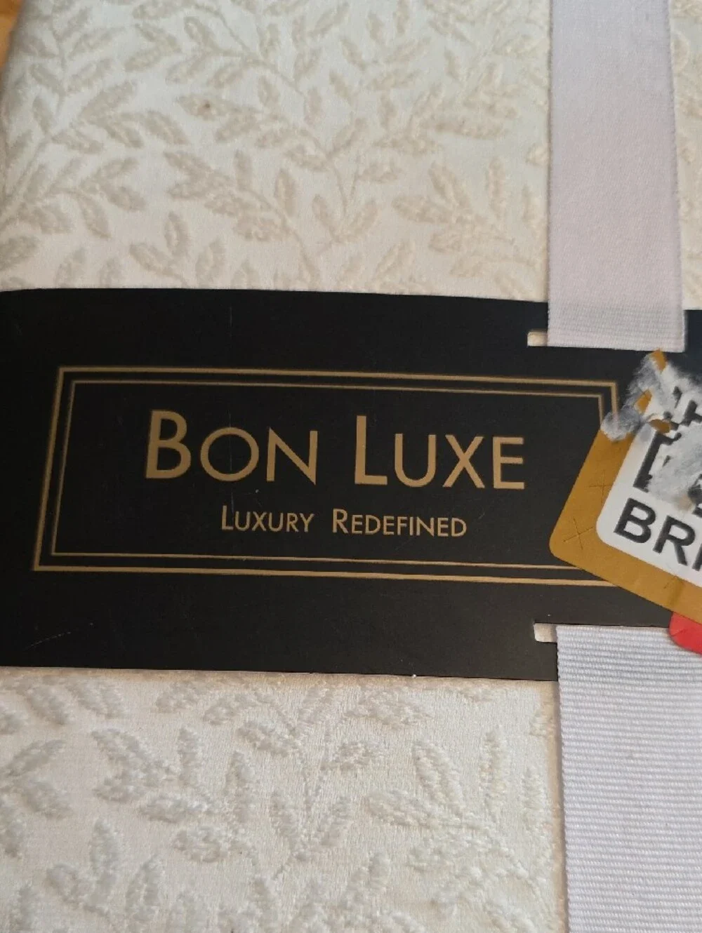 Bon Luxe Ivory Oblong Tablecloth